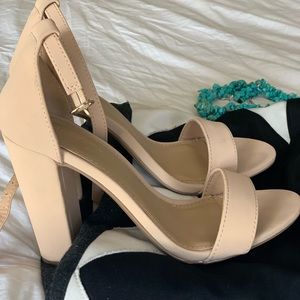 Charlotte Russe | Open-Toe Chunky Heel